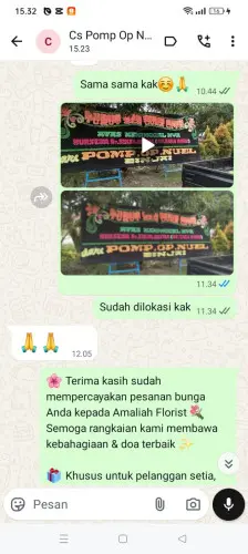 Testimonial Papan Bunga lippo cikarang